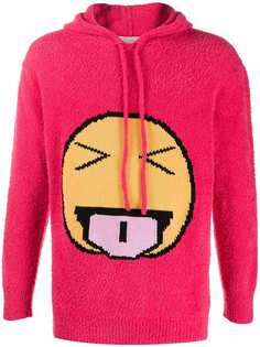 Maison Flaneur emoji embroidered hoodie