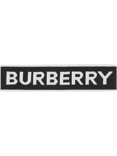 Burberry повязка на голову вязки интарсия с логотипом