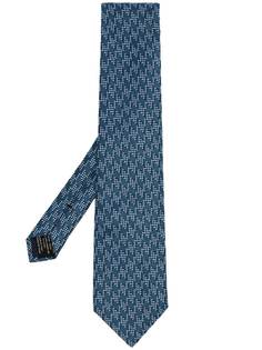 Tom Ford houndstooth silk and linen-blend tie