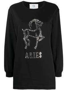 Alberta Ferretti толстовка Aries со стразами