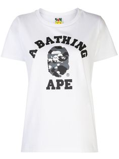BAPE футболка с камуфляжным принтом