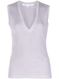 Veronica Beard knitted plunge style tank top