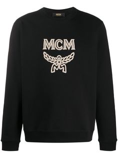 MCM logo-print crew neck sweatshirt