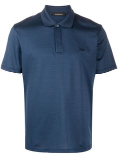 Ermenegildo Zegna logo-embroidered polo shirt
