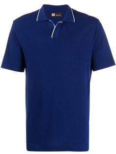 Z Zegna fine knit polo jumper
