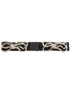 N°21 crystal embellished belt N21