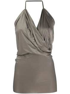 Rick Owens Lilies wrap front halter neck