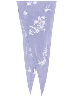 Acne Studios floral embroidery diamond-shaped scarf