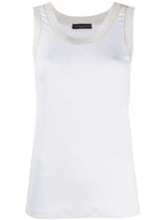 Fabiana Filippi contrast-trimmed tank top