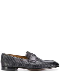 Doucals woven detail loafers