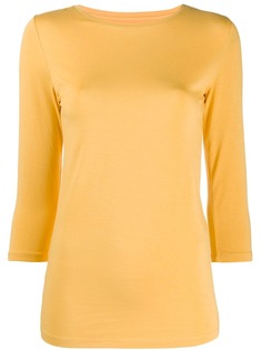 Majestic Filatures crew neck slim-fit top