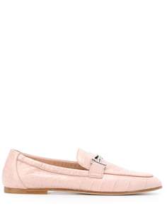 Tods лоферы с тиснением под кожу крокодила Tod`S
