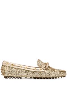 Car Shoe glitter design loafers