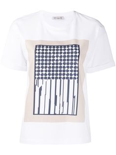 Peserico geometric-print crew-neck T-shirt