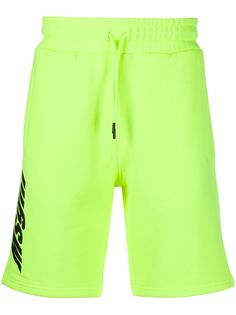 MSGM logo-print drawstring track shorts