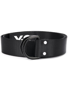 Y-3 logo-print d-ring belt