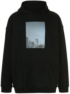 Julien David oversized photographic print hoodie
