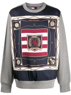 Tommy Hilfiger printed panel sweatshirt