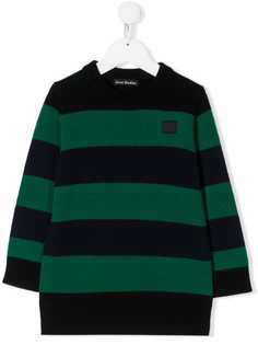 Acne Studios striped face-motif jumper