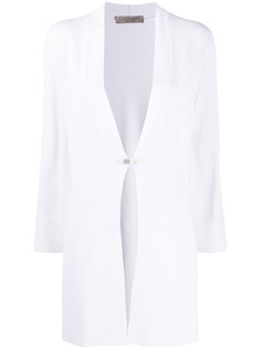 D.Exterior panelled loose-fit cardi-coat