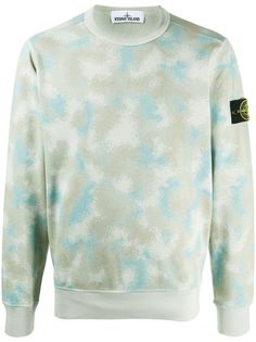 Stone Island camouflage print sweatshirt