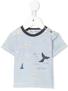 Tartine Et Chocolat striped whale-print T-shirt