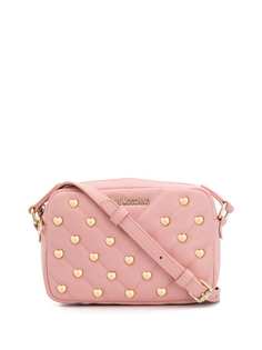 Love Moschino heart stud crossbody bag