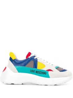 Love Moschino colour blocked low top sneakers
