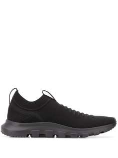 Ermenegildo Zegna ribbed-panel knitted trainers