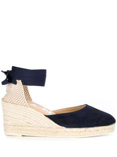 Manebi lace-up wedge espadrilles