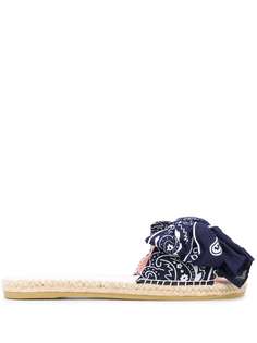 Manebi bandana-print flat espadrilles