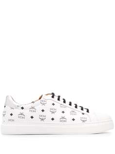 MCM low top monogram print sneakers