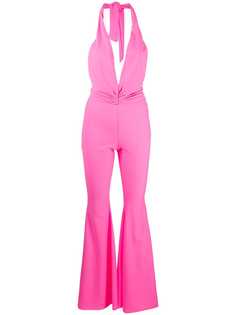 Amen halterneck flared-leg jumpsuit Amen.