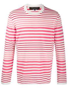 Comme Des Garçons Homme Plus striped crew-neck jumper