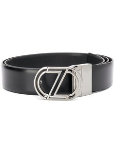 Z Zegna logo buckle belt