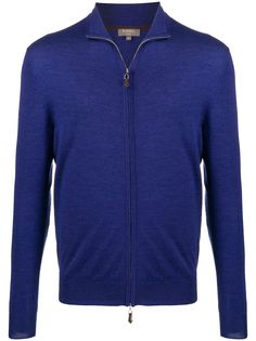 N.Peal fine knit zipped sweatshirt