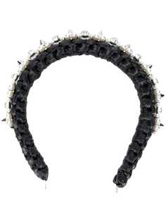 Simone Rocha pearl-embellished braided headband
