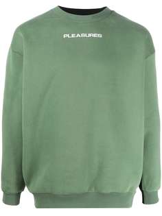 Pleasures logo print sweatshirt