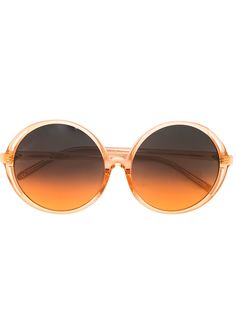 Linda Farrow round gradient sunglasses