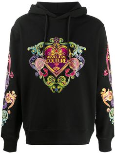 Versace Jeans Couture heart print hoodie