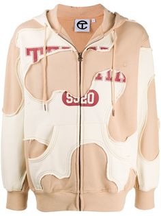 Telfar long sleeve reverse appliqué hoodie