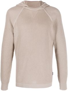 Z Zegna raglan-sleeves knitted hoodie