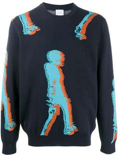 Paul Smith crew neck abstract knitted jumper