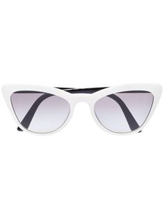 Prada Eyewear white cat eye tinted sunglasses