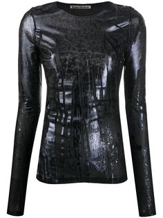 Acne Studios metal foil long-sleeve T-shirt