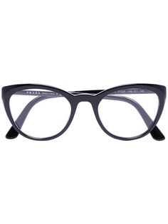 Prada Eyewear black cat eye optical glasses