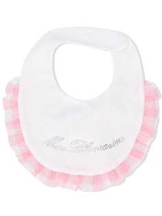 Miss Blumarine gingham trim bib