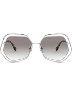 Miu Miu Eyewear солнцезащитные очки La Mondaine в оправе геометричной формы