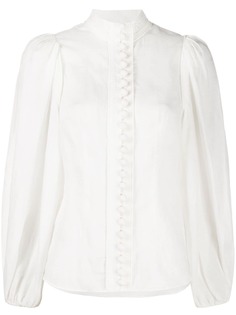 Zimmermann long-sleeve fitted blouse