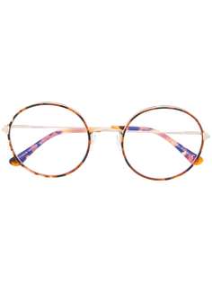 Tom Ford Eyewear очки в круглой черепаховой оправе